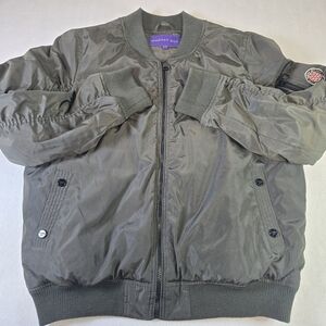 Madden Girl Army GREEN Bomber Puffer ~ Aviator Jacket  Size XL